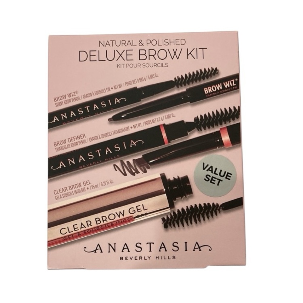 NEW Anastasia Beverly Hills Natural & Polished Deluxe Brow Kit - Taupe